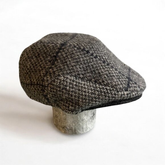 Ralph Lauren Herringbone Lamb's Wool Tweed Men's Newsboy Cap Size Small Medium - Picture 1 of 11
